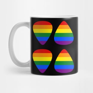 Pride Flag Guitar Picks Mug